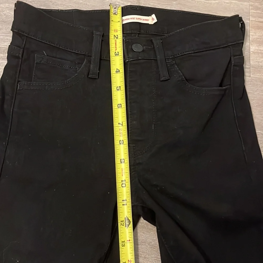 Levi’s 720 High Rise Jet Black Super Skinny Jeans